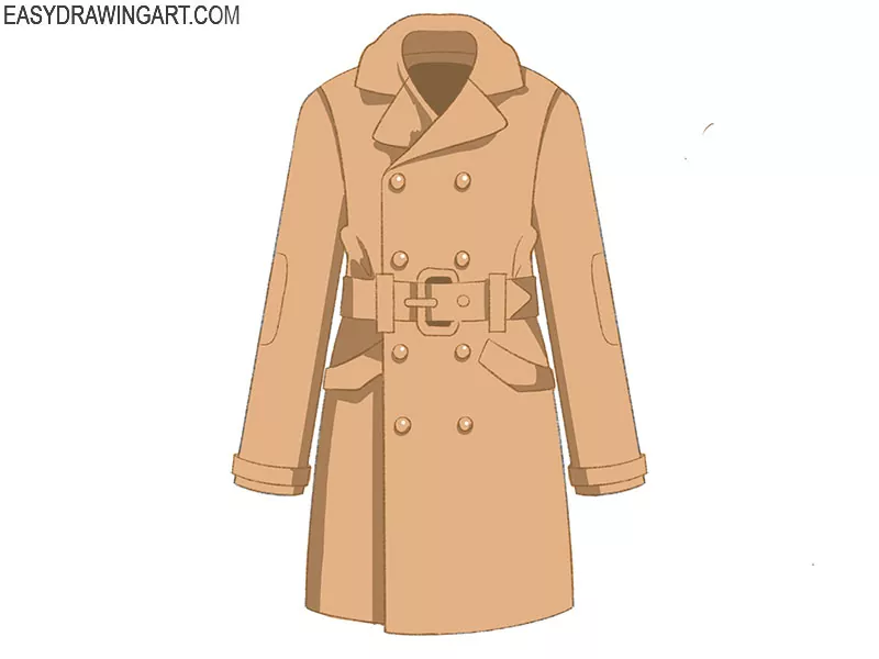 trench coat drawing tutorial