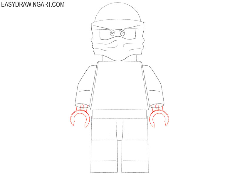lego ninja drawing guide