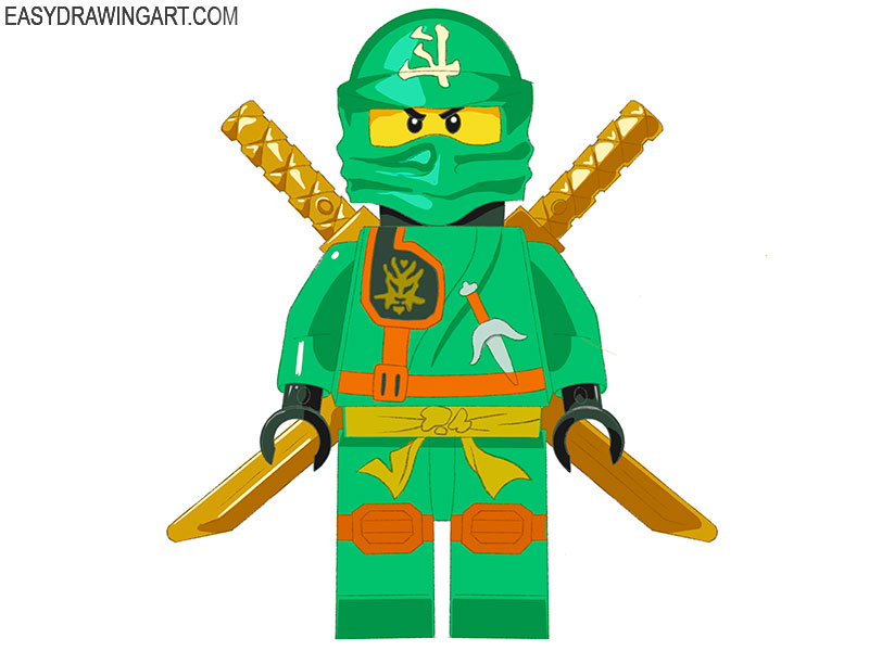 cute lego ninja drawing