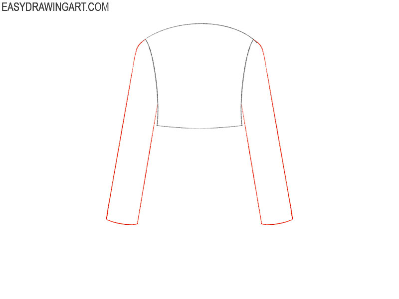 how to draw a trench coat step by step