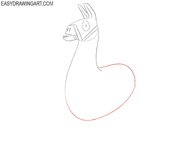 llama from fortnite drawing tutorial