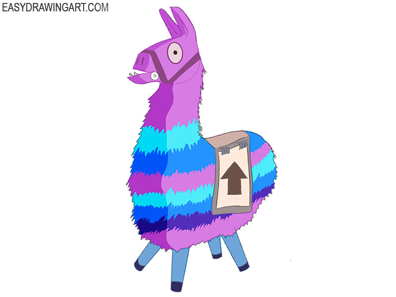 llama from fortnite cute drawing