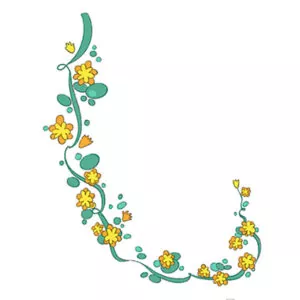 how to draw a flower vine