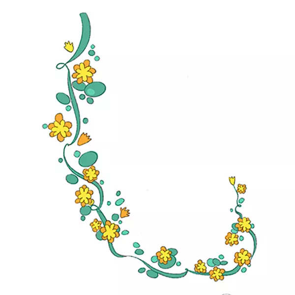 How to Draw a Flower Vine