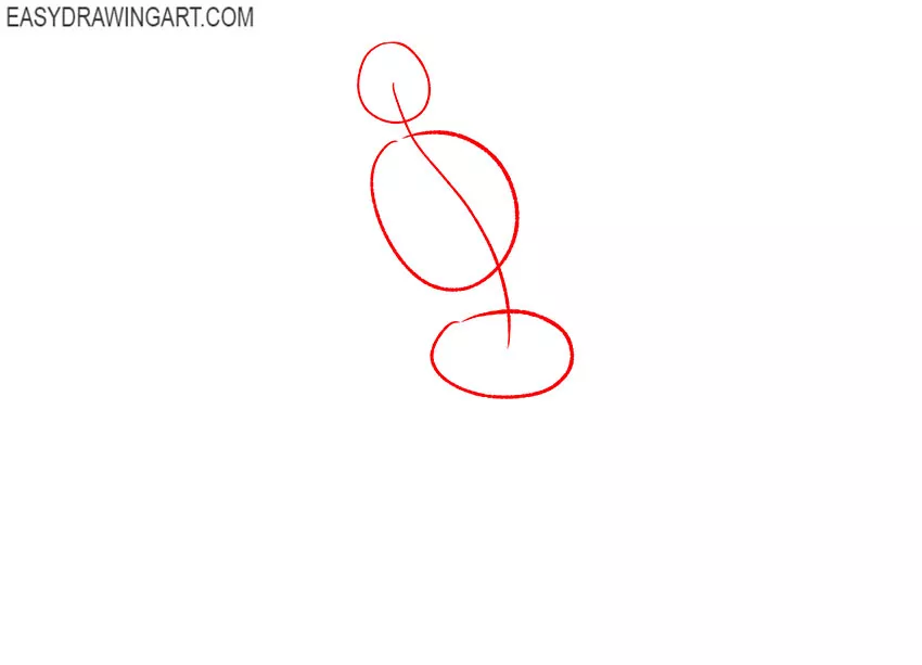 how to draw a sitting person easy