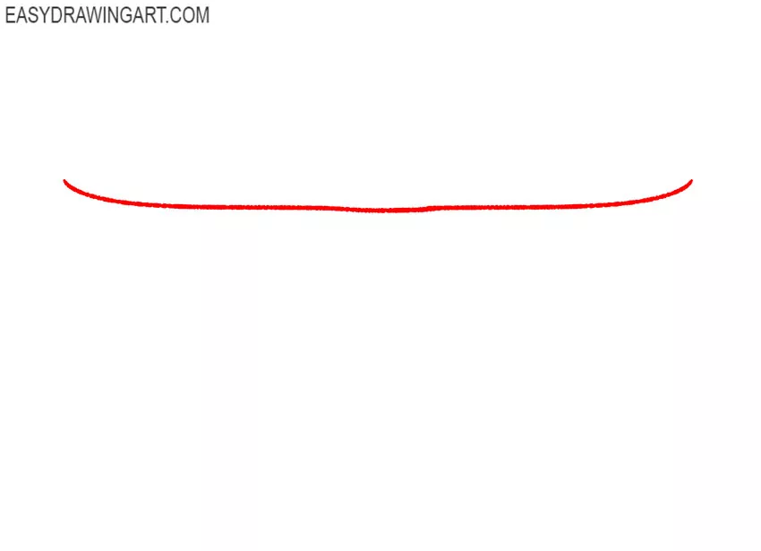 how to draw smiling lips easy