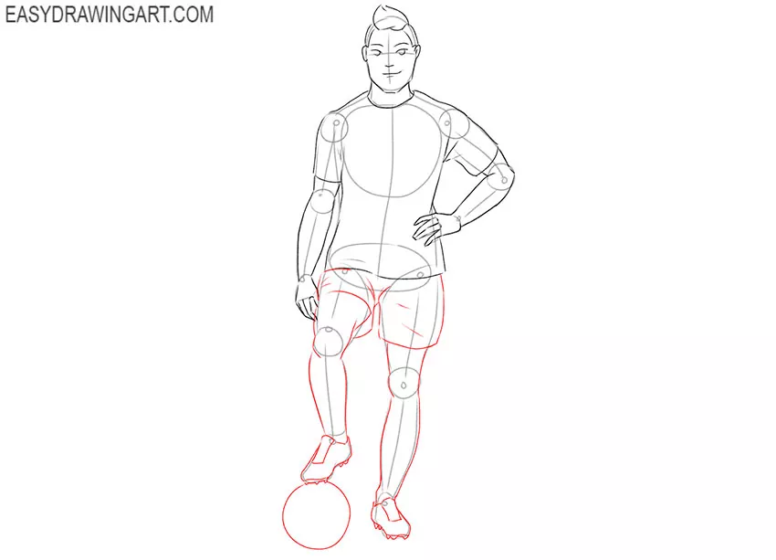 soccer player drawing tutorial