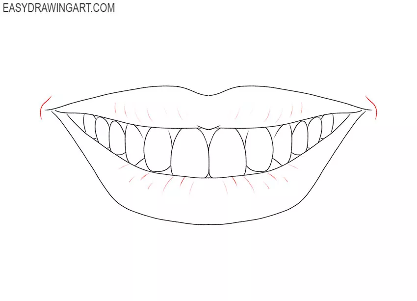 Realistic drawing of the various forms of human teeth  Teeth drawing  Realistic drawings Teeth art