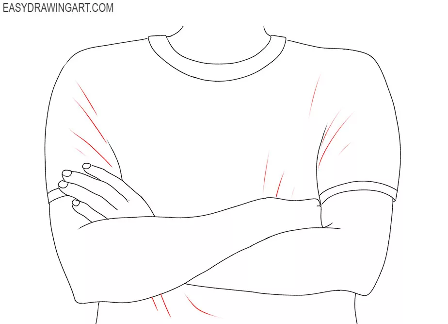 simple crossed arms drawing