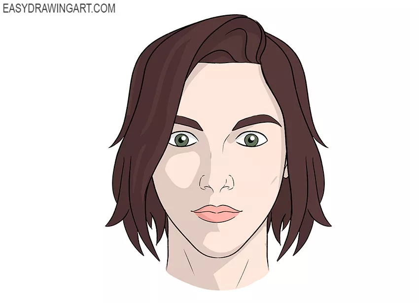 how to draw a womans face step by step