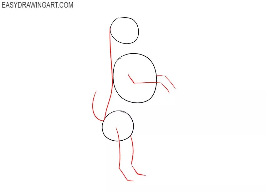 how to draw a cartoon dog standing up