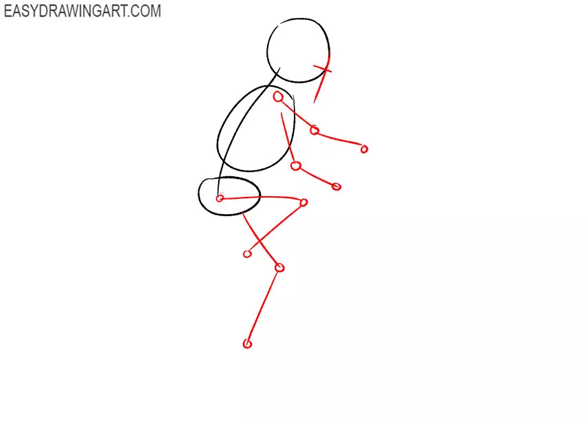 kid on a bike drawing