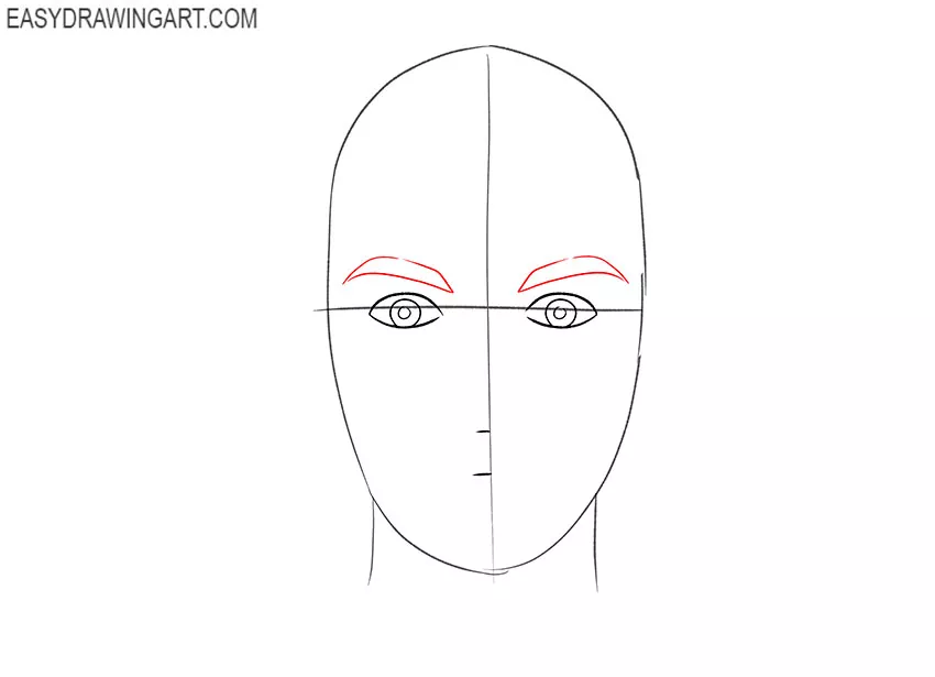 how to draw a cartoon girl face easy