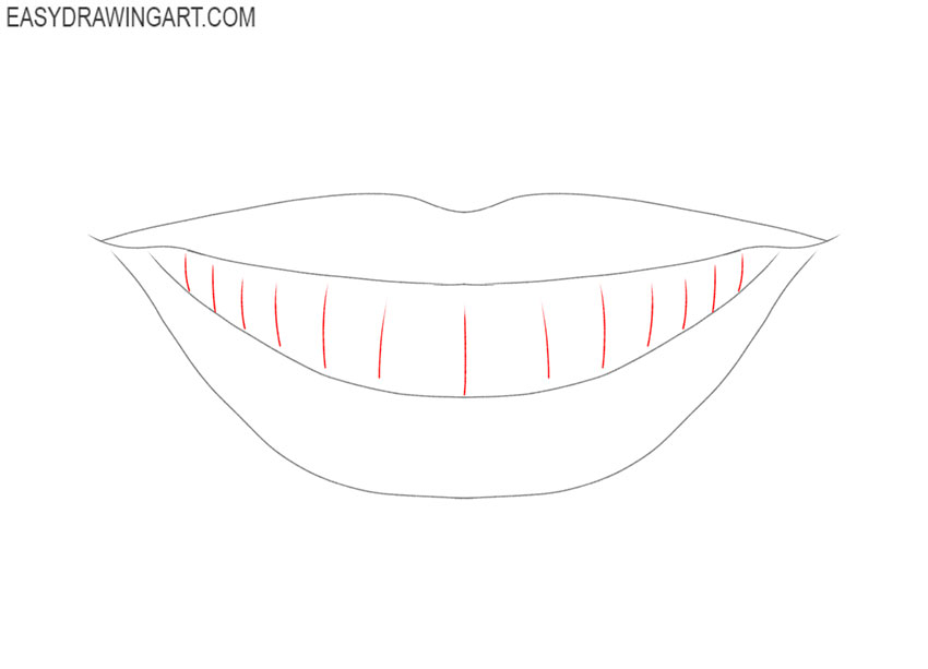 how to draw teet for beginners