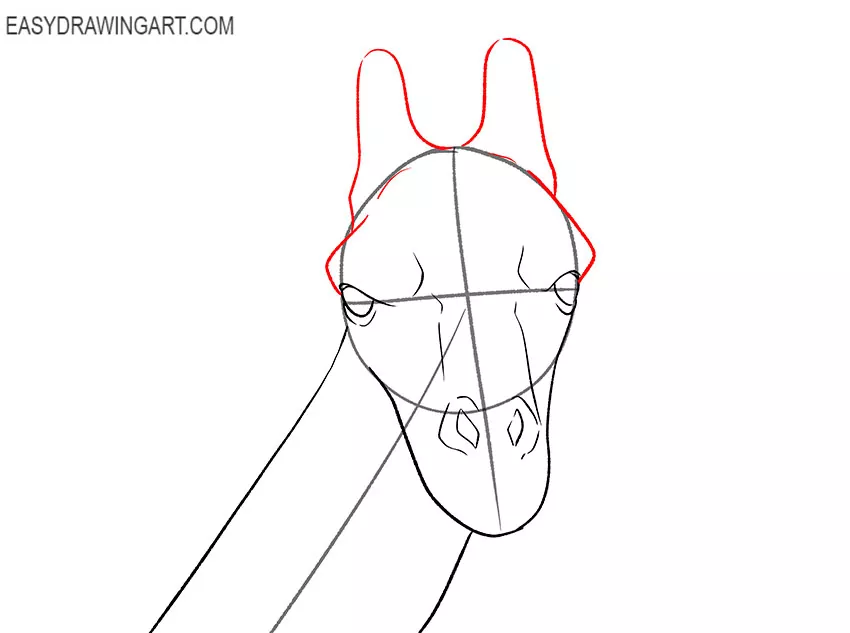 how to draw a giraffe for beginners