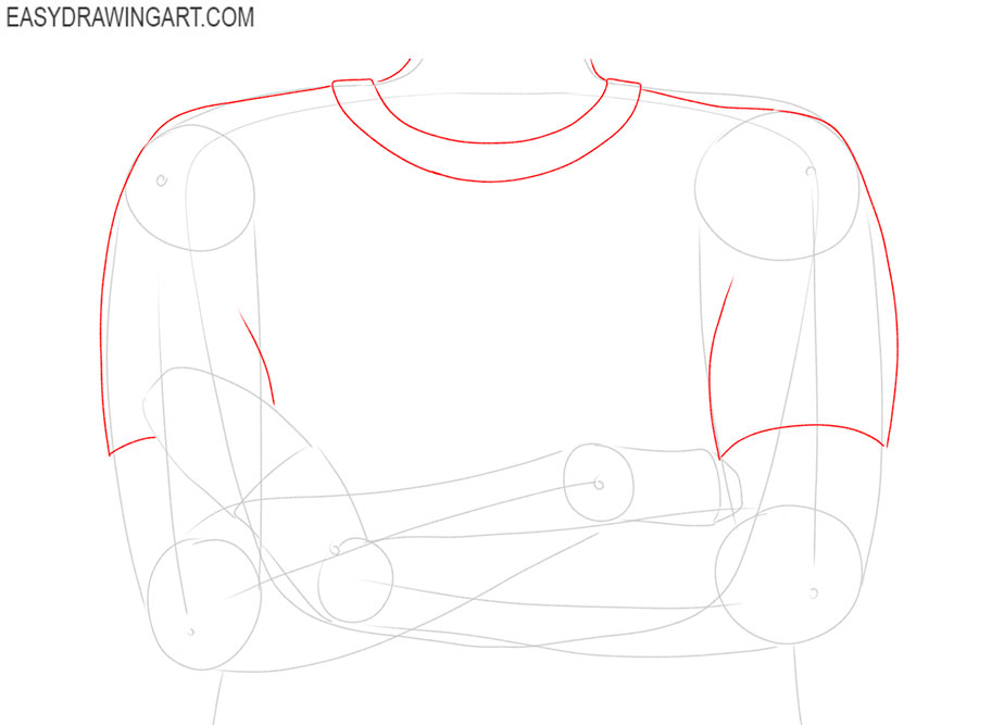 simple crossed arms drawing