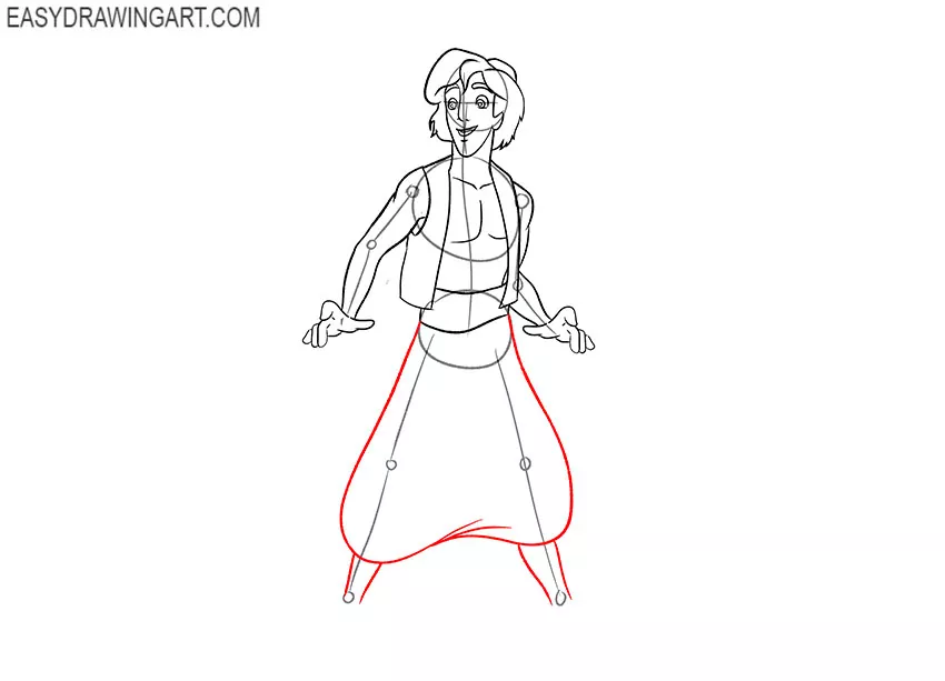 how to draw aladdin for kindergaten