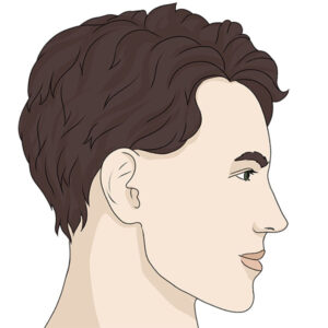 how to draw a face from the side