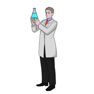how to draw a scientist