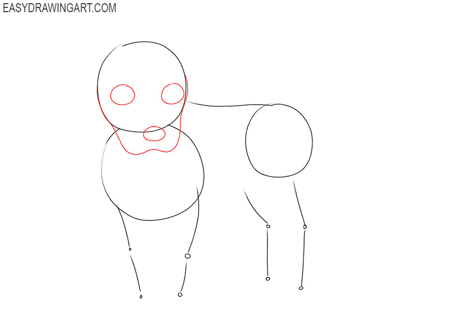 how to draw a little cute dog