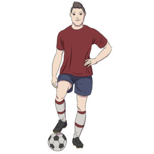 how to draw a soccer player