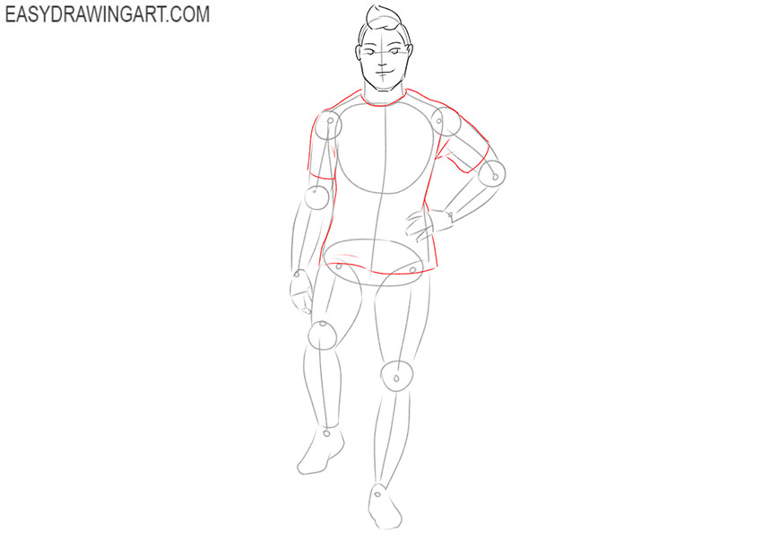 how to draw a cute soccer player