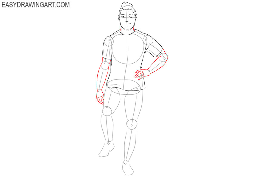 soccer player drawing lesson