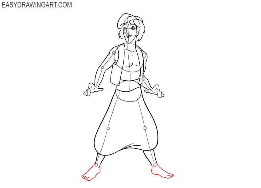 simple aladdin drawing