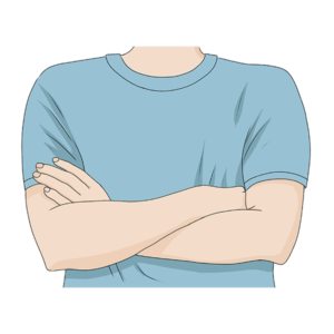 how to draw crossed arms