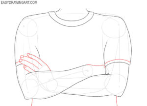 How to Draw Crossed Arms - Easy Drawing Art