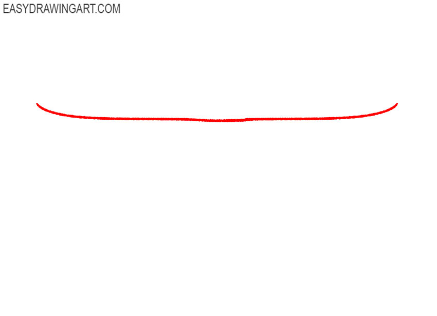 how to draw smiling lips easy