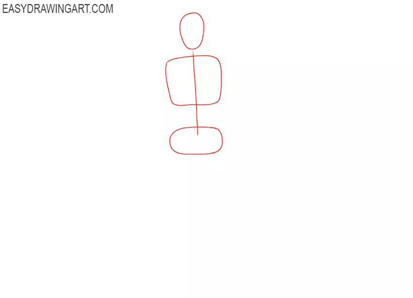 how to draw a male body