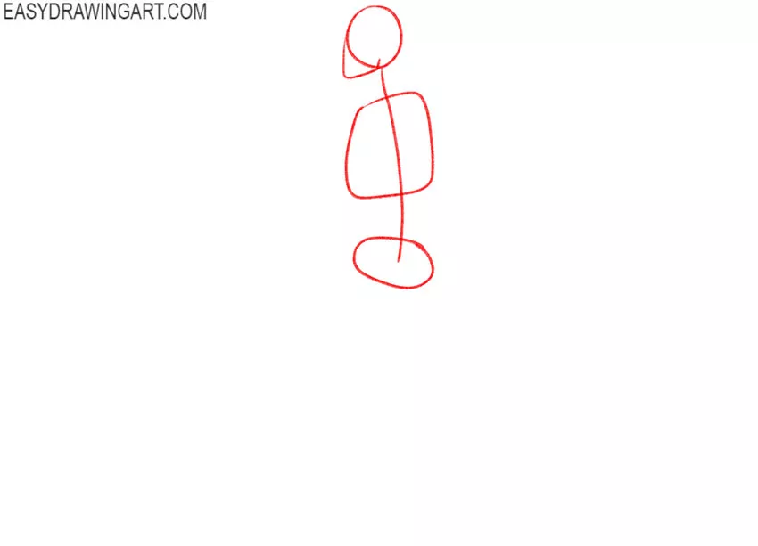 how to draw a person walking easy