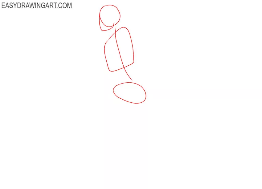 how to draw a running man easy