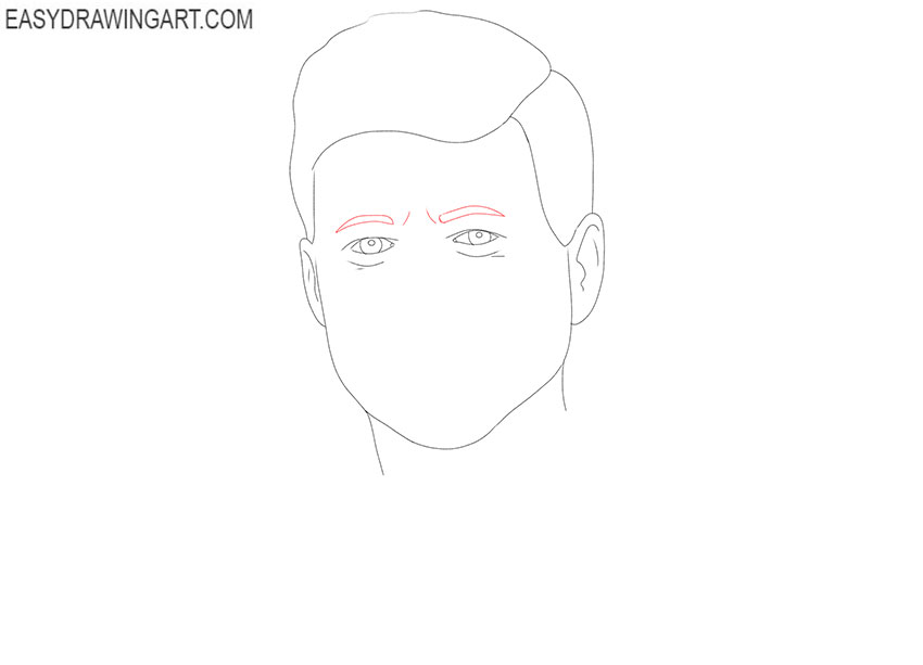 how to draw men hair