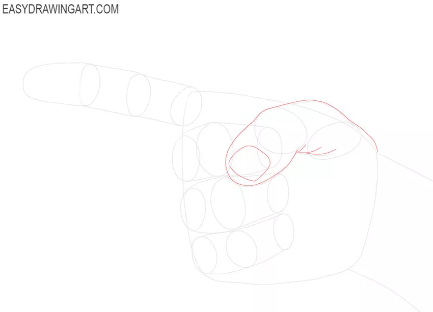 Pointing Finger drawing guide