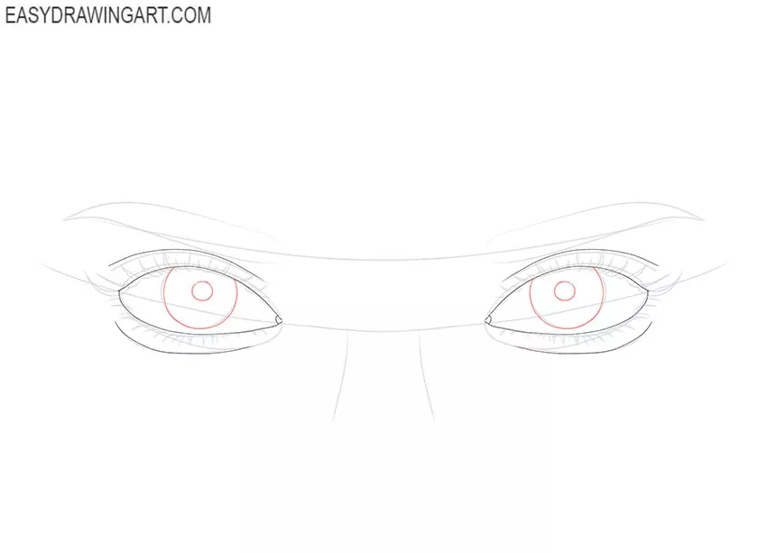 easy Eyes Looking at You drawing