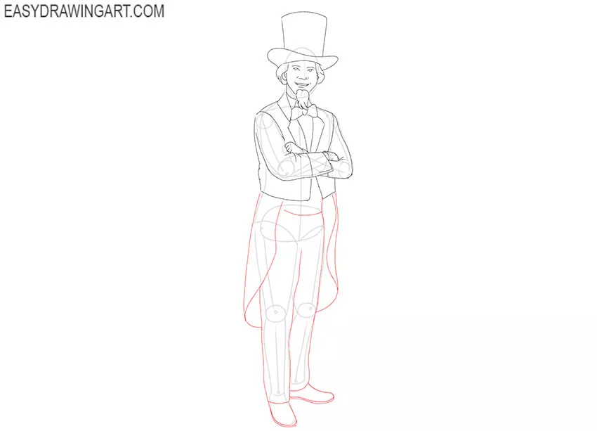 easy Uncle Sam drawing