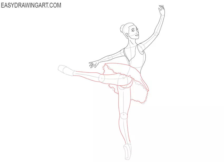 how to draw a beautiful ballerina