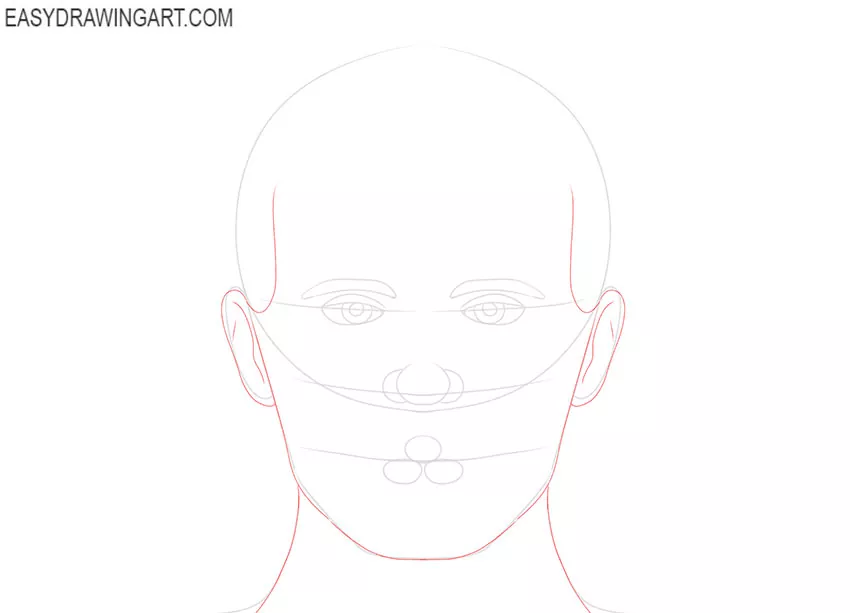 how to draw a man's face for beginners