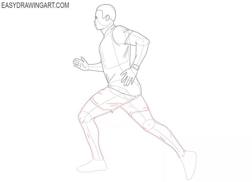 running man drawing tutorial