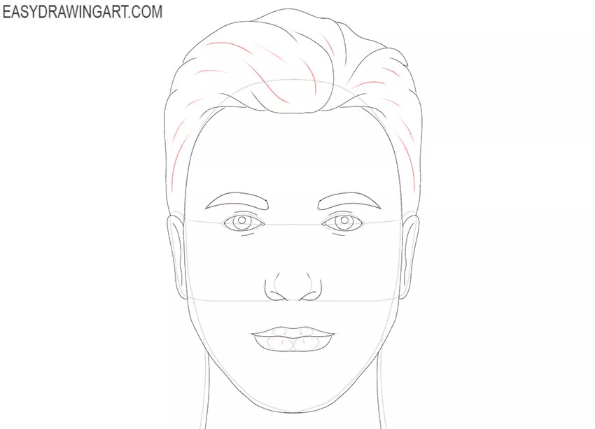 easy person face drawing