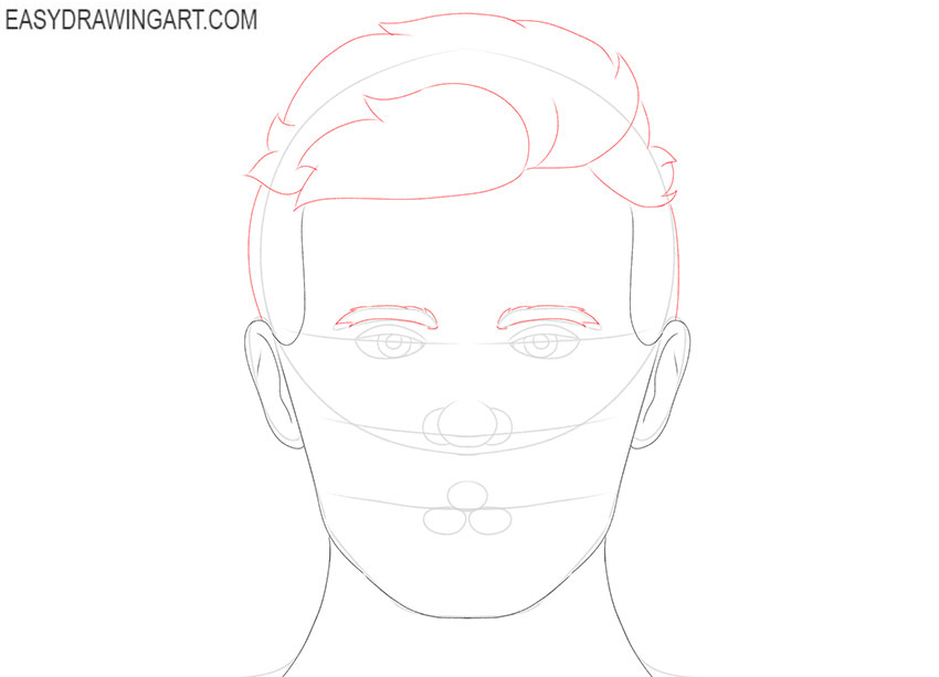 How to Draw Anime and Manga Male Head and Face  AnimeOutline