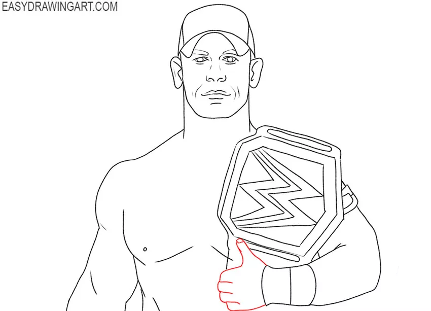 how to draw john cena for beginners