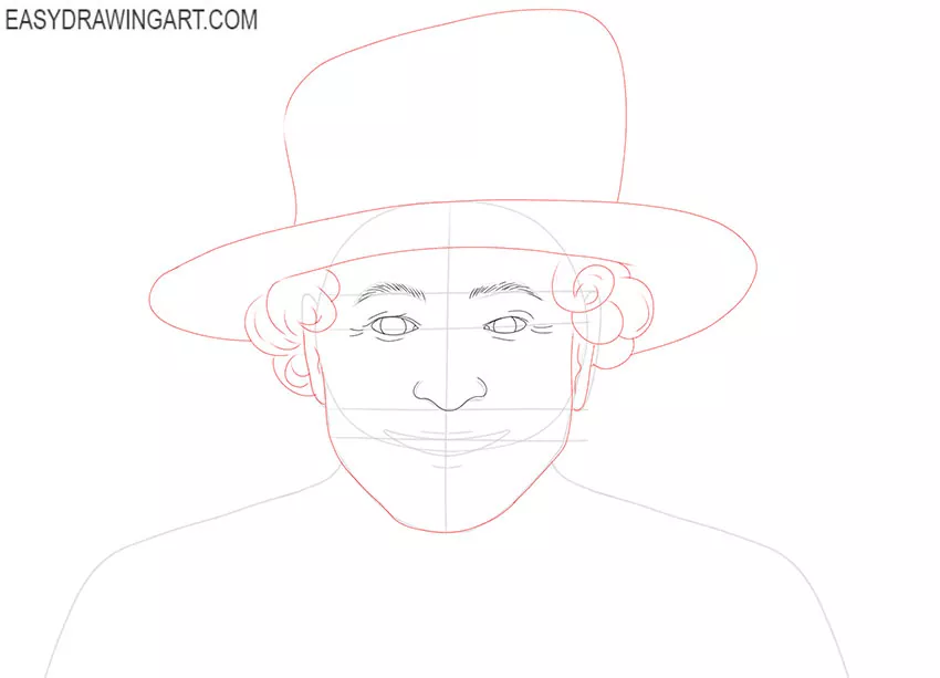 simple Queen Elizabeth drawing