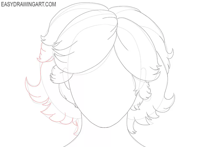 Fluffy Hair drawing