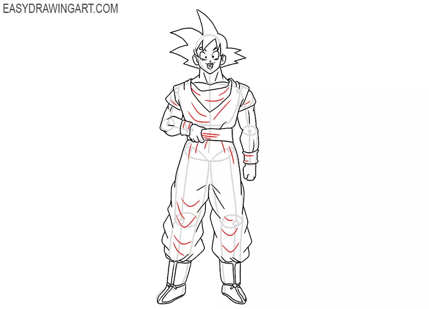 Goku drawing tutorial