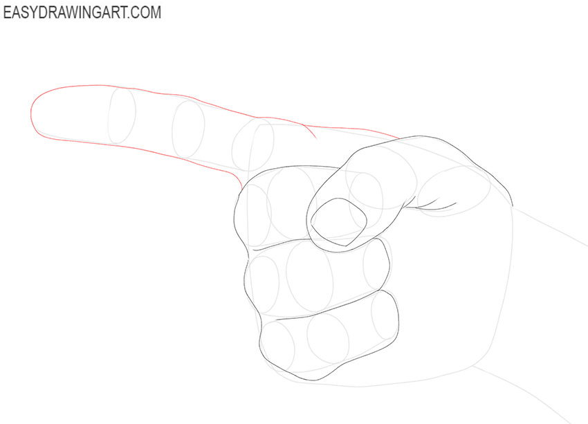 Pointing Finger drawing tutorial
