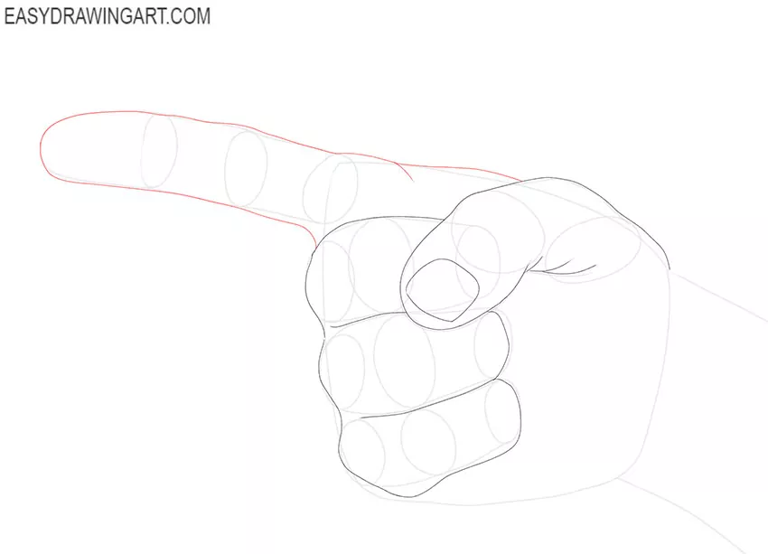 Pointing Finger drawing tutorial