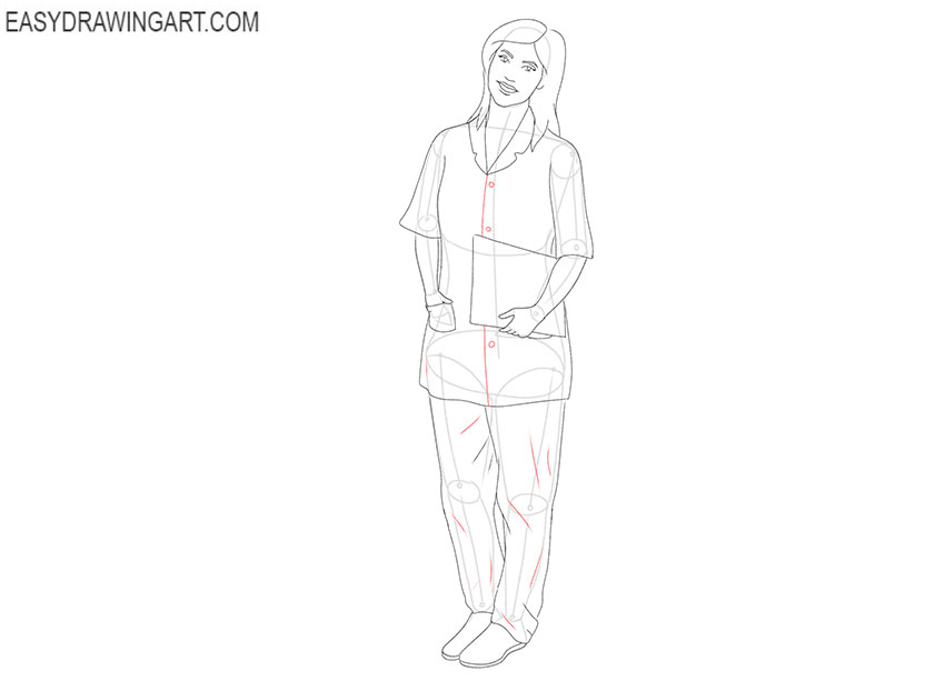 Drawing Anime Girl Nurse Costume Woman Stock Illustration 362411567 |  Shutterstock